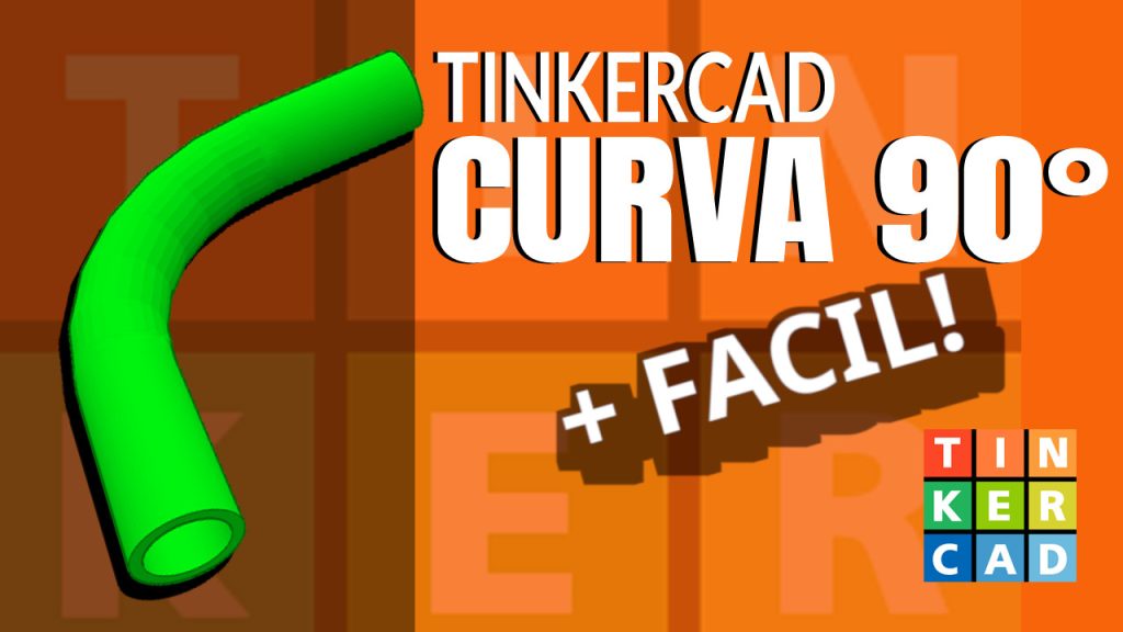 Curva hueca creada en Tinkercad tutorial fácil