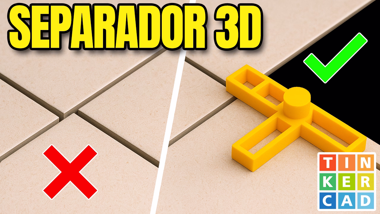 Separador para cerámicas diseñado en Tinkercad e impreso en 3D
