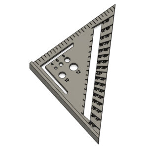STL Diseño Escuadra carpintero Tipo T (bajo relieve)