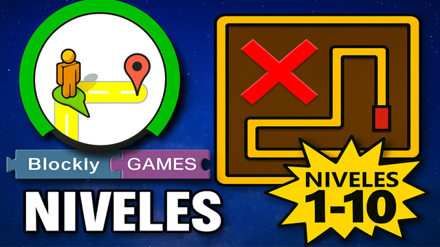 Soluciones de Blockly Games Laberinto niveles 1 al 10
